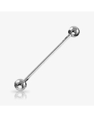 Kit piercing transversal bolinha com haste reta para orelha – modelo clássico para revenda atacado