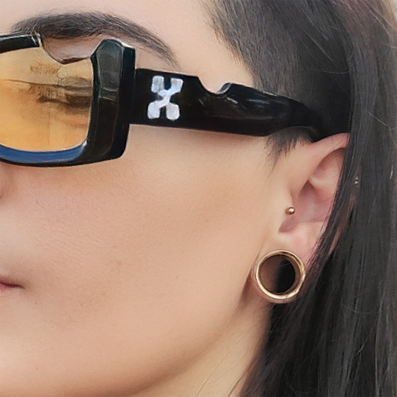 Kit 20un Piercing Labret dourado com bolinha para revenda em atacado