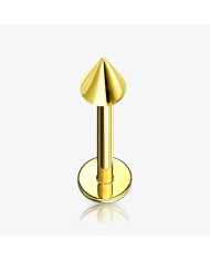 Kit 20un Piercing Labret dourado com spike para revenda em atacado