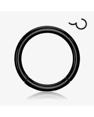 Kit 6un Piercing Argola Clicker Preta para revenda em atacado