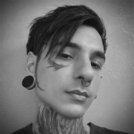 Kit 6un Piercing Argola Clicker Preta Atacado