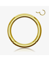 Kit 6un Piercing Argola Clicker Dourado para revenda em atacado