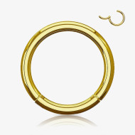 Kit 6un Piercing Argola Clicker Dourado para revenda em atacado