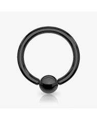 Kit Piercing Argola Preta captive em aço cirúrgico – 20 unidades para revenda