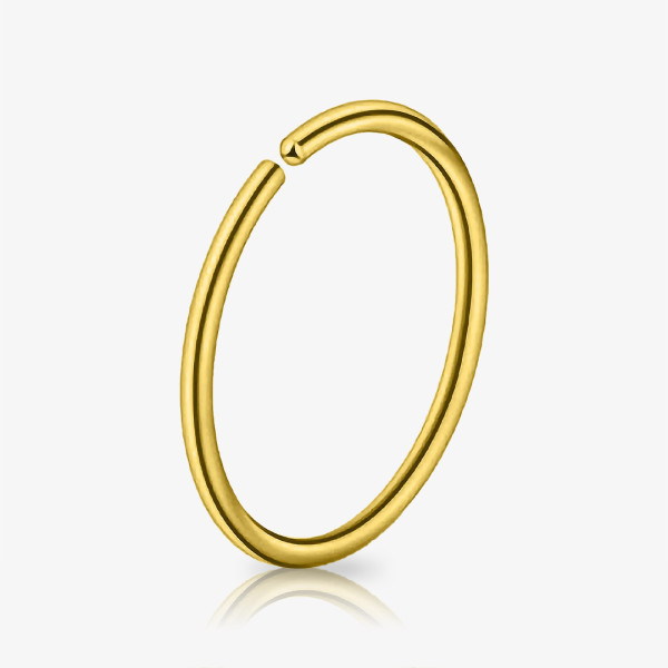 Piercing Argola Dobrável Dourada – kit com 20 unidades para lojistas