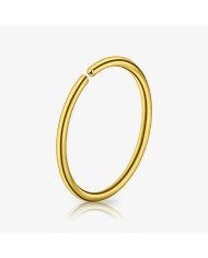 Piercing Argola Dobrável Dourada – kit com 20 unidades para lojistas