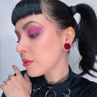 Kit 20un piercing barbell reto com bolinha atacado em aço cirúrgico preto